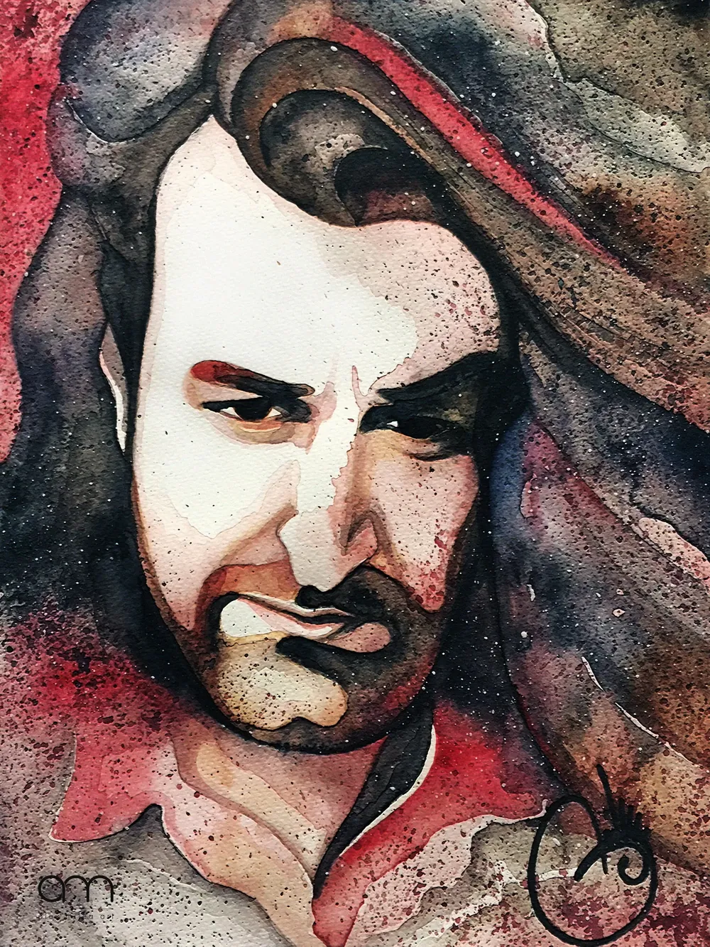 “Smiley” - 24×32 cm; watercolor on paper;